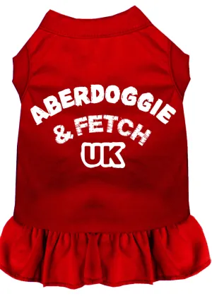 Aberdoggie Uk Screen Print Dress Red Xl
