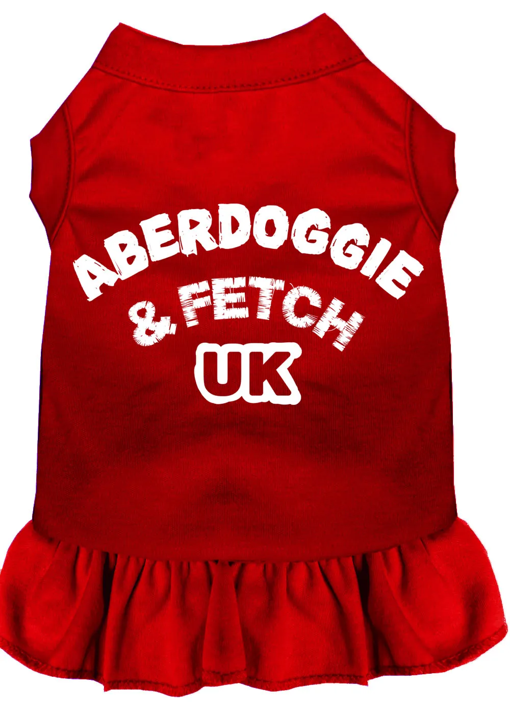 Aberdoggie Uk Screen Print Dress Red Xl