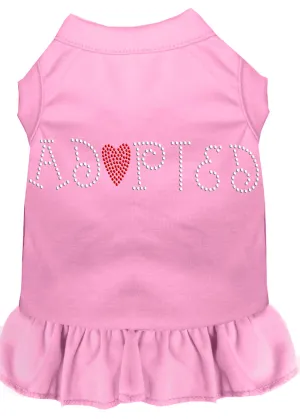 Adopted Rhinestone Dress Light Pink Xs