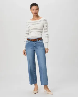 ANESSA WIDE LEG JEAN WITH UNFINISHED HEM BY PAIGE SPRING 25