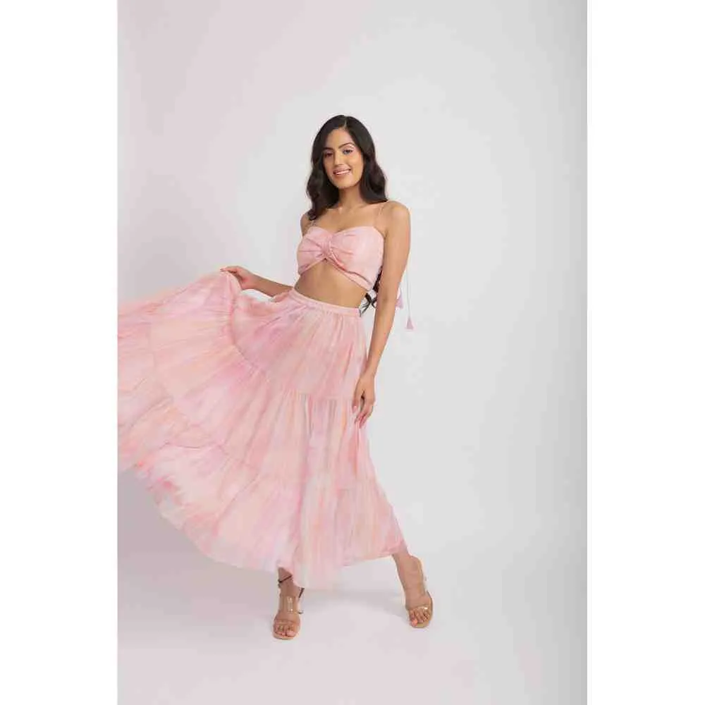 AROOP SHOP INDIA Pink Roseate Co-Ord (Set of 2)