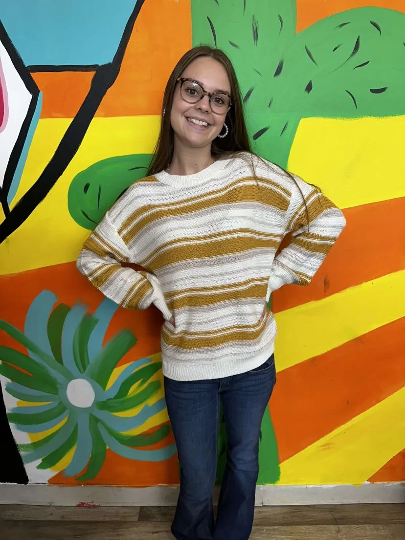 Back To You Striped Sweater