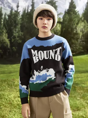 Balabala Kids Boy Blue Hue Sweater