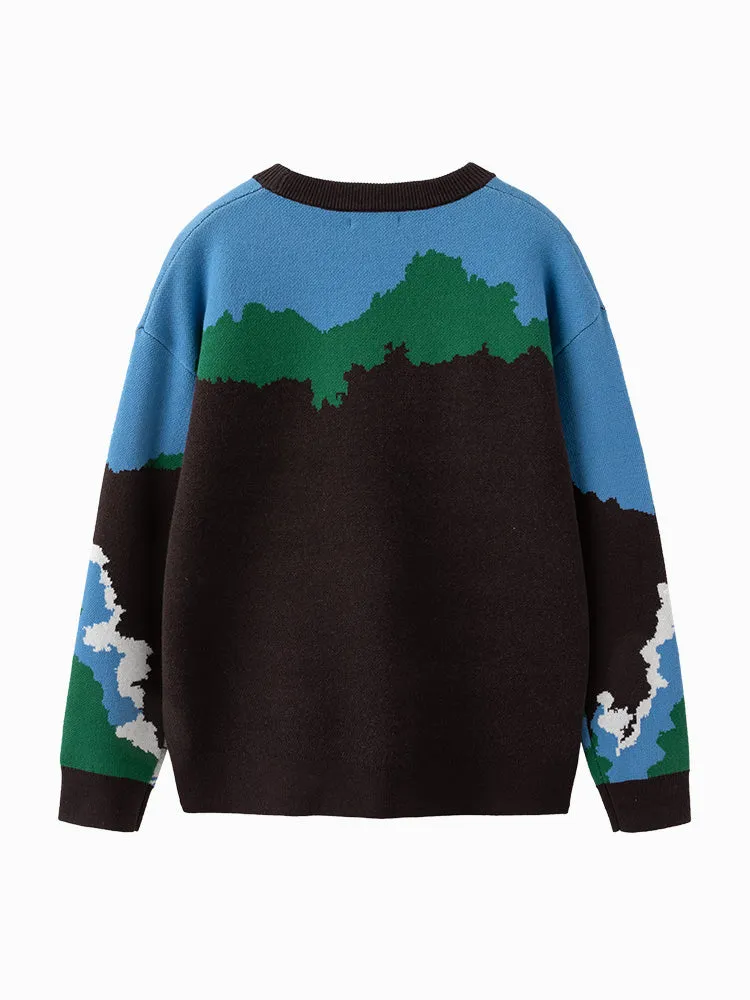 Balabala Kids Boy Blue Hue Sweater