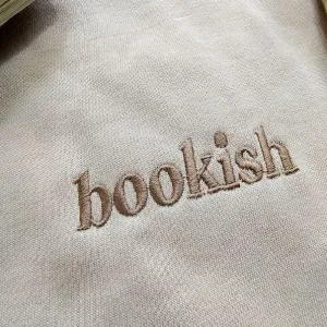 Bookish Embroidered Sweatshirt,Embroidered Sweatshirt,Trendy sweatshirt,Reading Sweatshirt,Book Readers Gift,Book Readers Gift