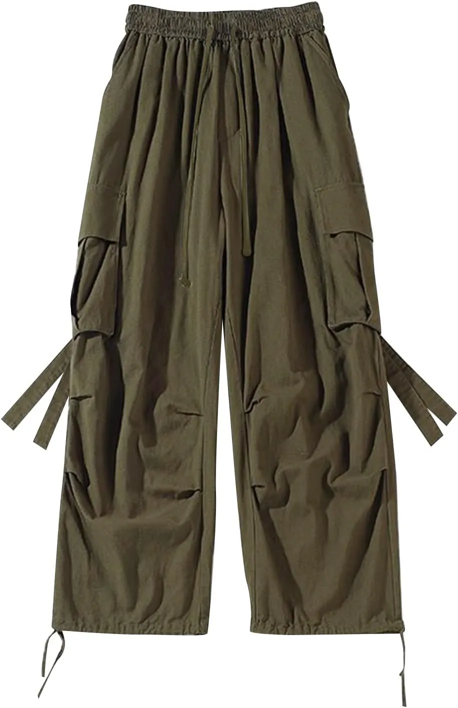 Cargo Pants for Men Big and Tall, Cotton Thick Workout Jogging Athletic Tapered Pants with Pockets Men's Heavy Weight