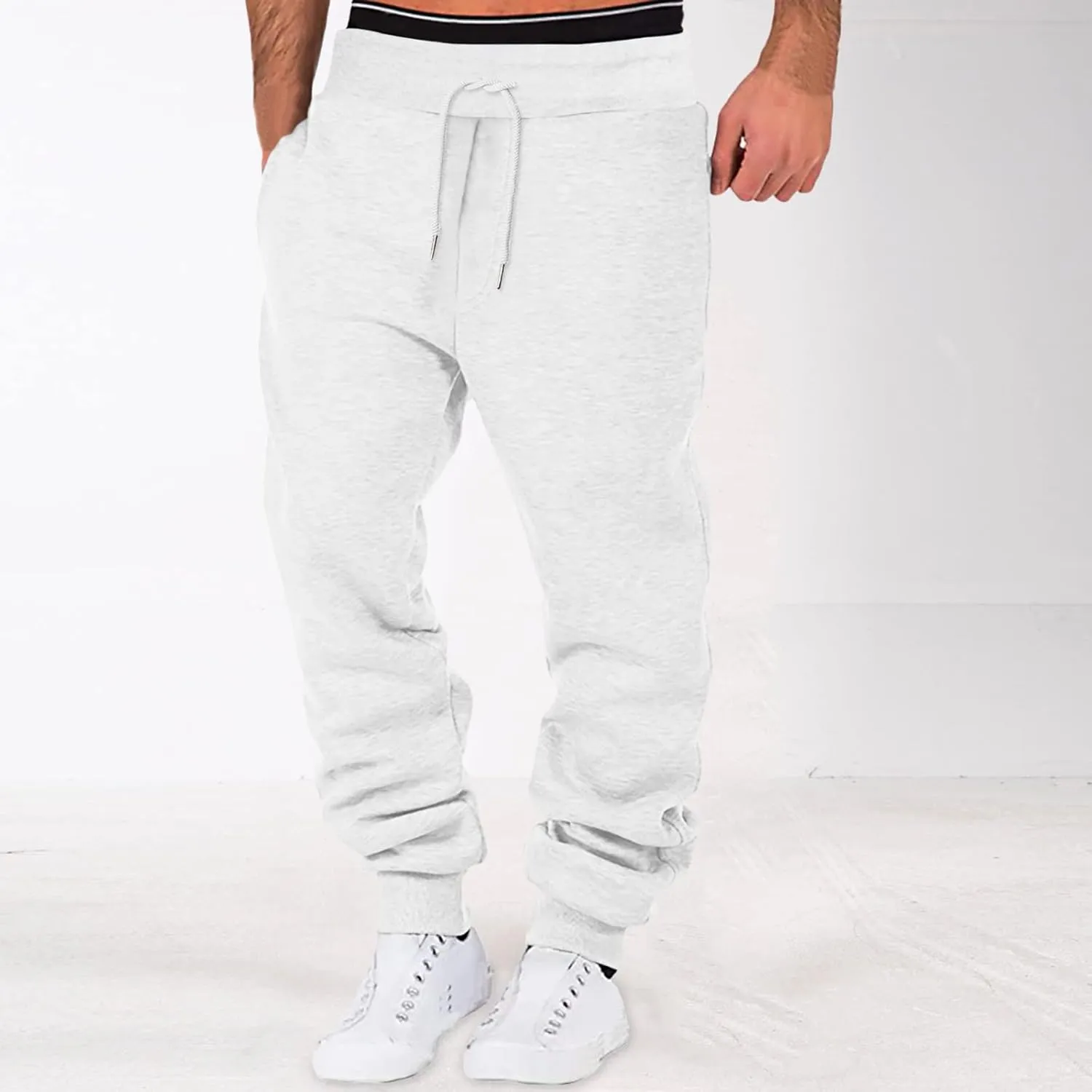 Cargo Sweatpants for Men Baggy Tactical Pant Hiking Jogger Men's Jogger Sweatpant with Pockets Men Casual Cargo Pants