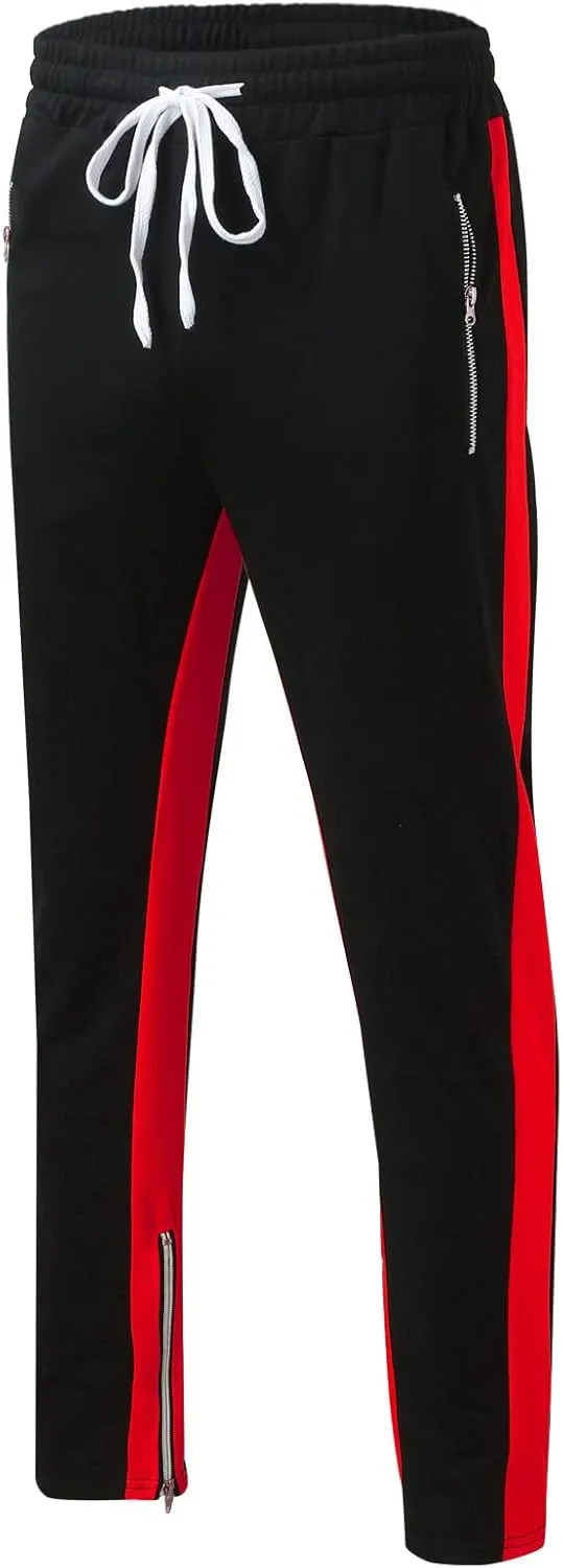 Cargo Sweatpants for Men Mens Lounge Pants Jogger Pants Slim Fit Bodybuilding Tapered Sweatpant with Pockets Running