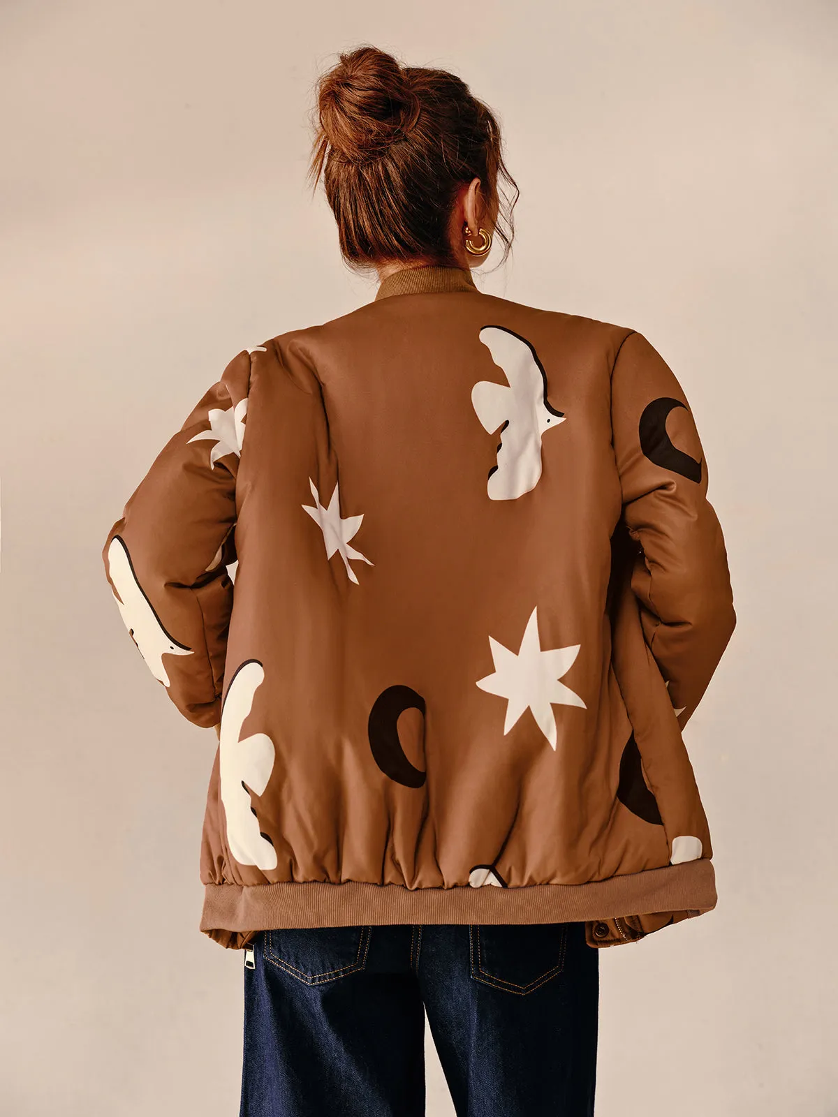 Chicmy-Autumn Jackets Outwear Boheme Zipper Lapel Warm Jacket
