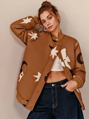 Chicmy-Autumn Jackets Outwear Boheme Zipper Lapel Warm Jacket