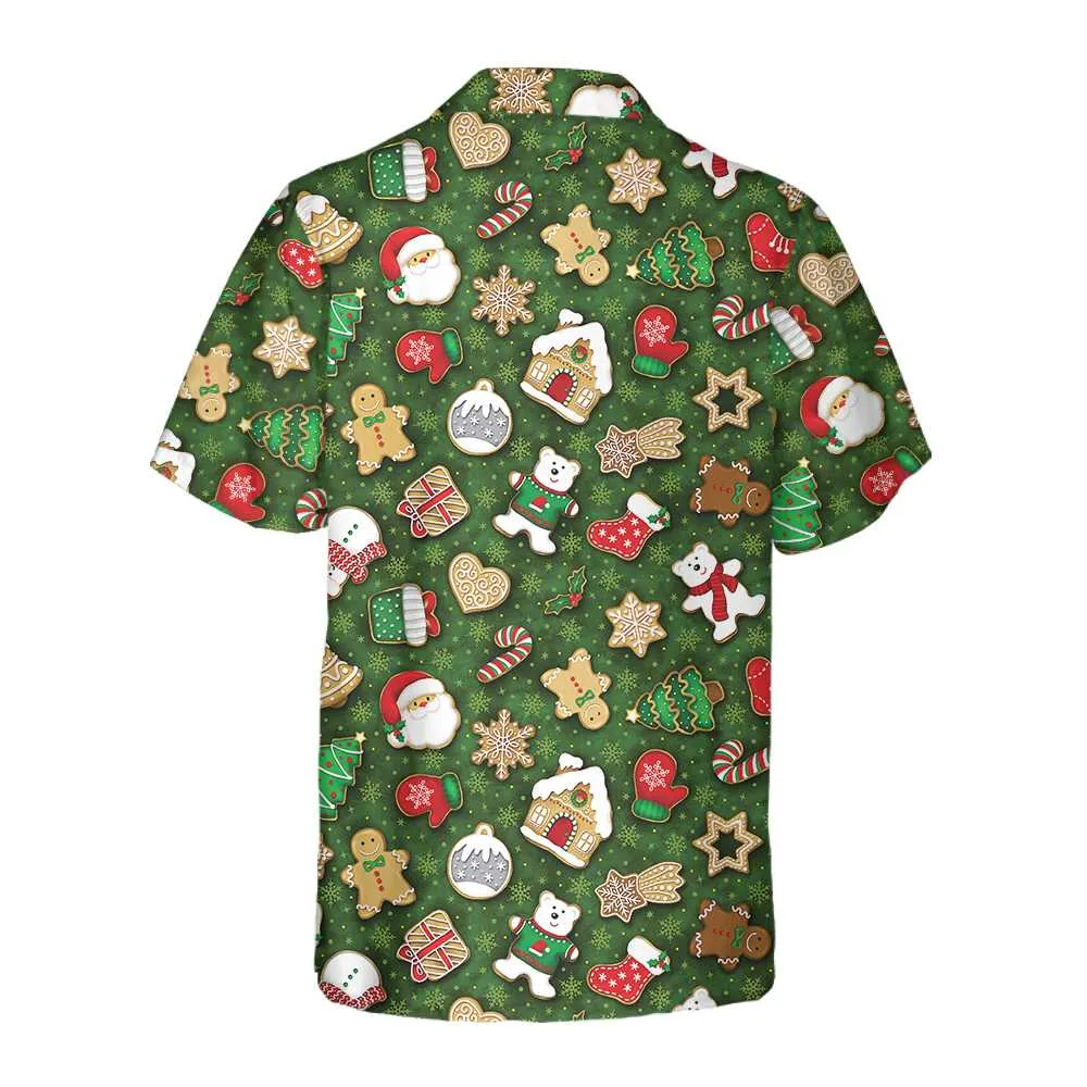Christmas All Over Cookies Hawaiian Shirt, Funny Christmas Shirt, Best Gift For Christmas, Friend, Family