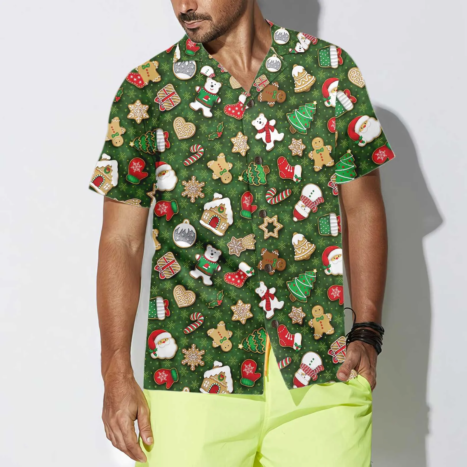 Christmas All Over Cookies Hawaiian Shirt, Funny Christmas Shirt, Best Gift For Christmas, Friend, Family