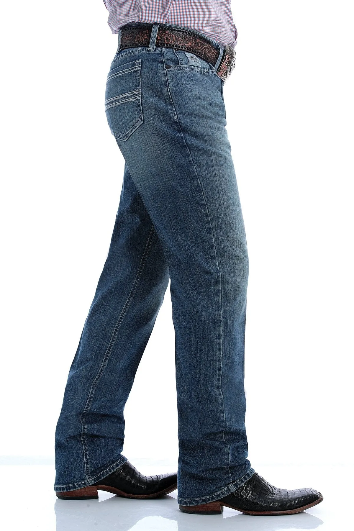 Cinch- Men's Slim Fit Silver Label Jean - Medium Stonewash
