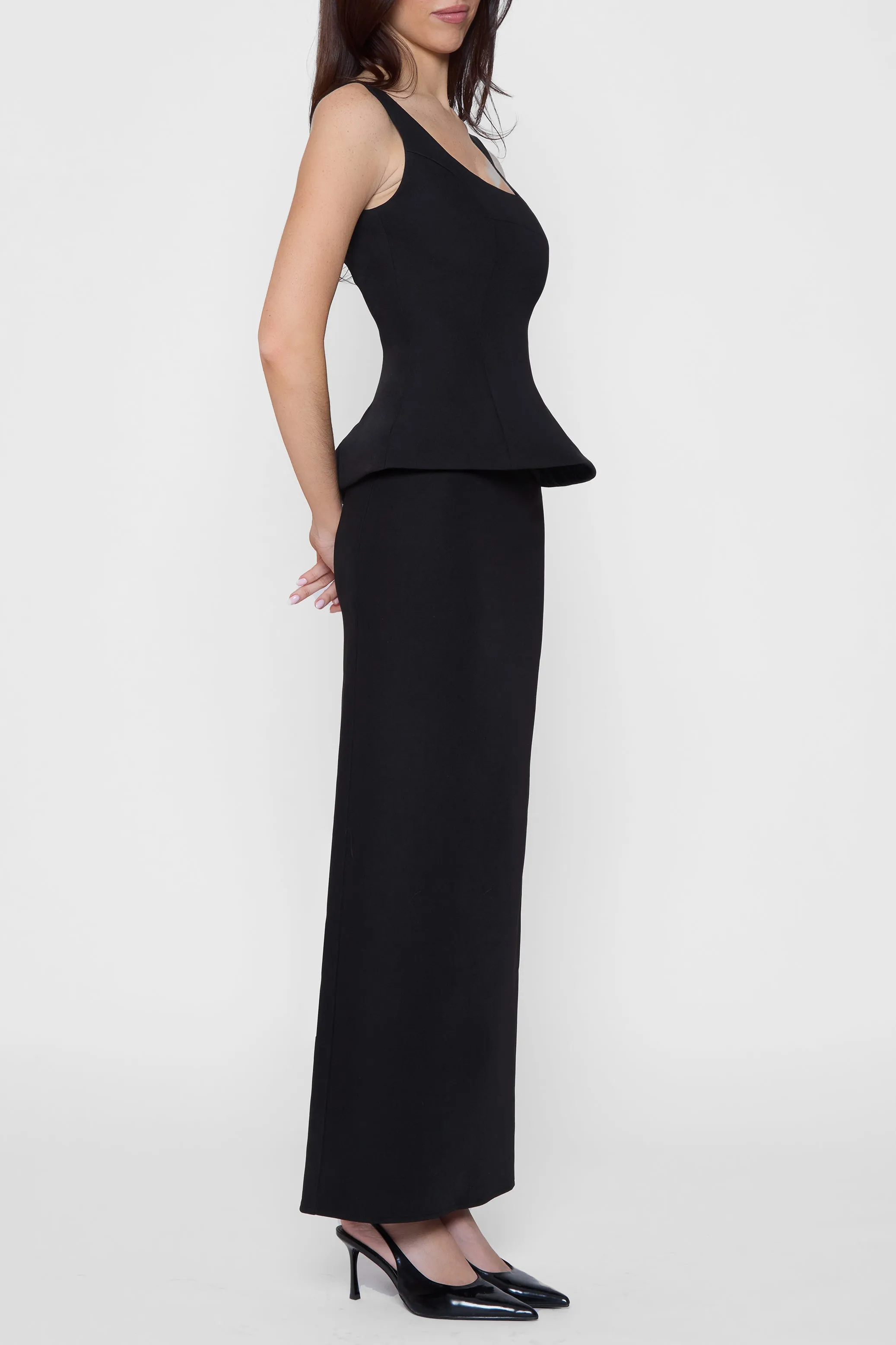Classic Column Maxi Skirt