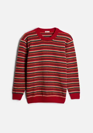 CRD Brussels Sweater Red Stripes - Multicolor