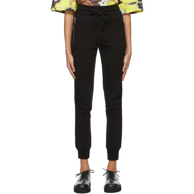 Dries Van Noten Black Zip Lounge Pants