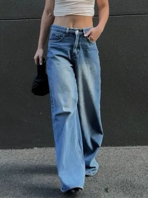 Echo Straight Wide Leg Jeans