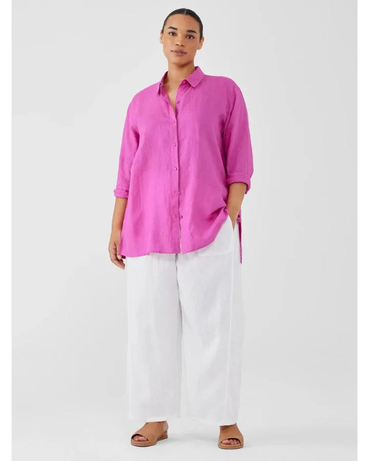 Eileen Fisher Classic Collar Linen Easy Shirt