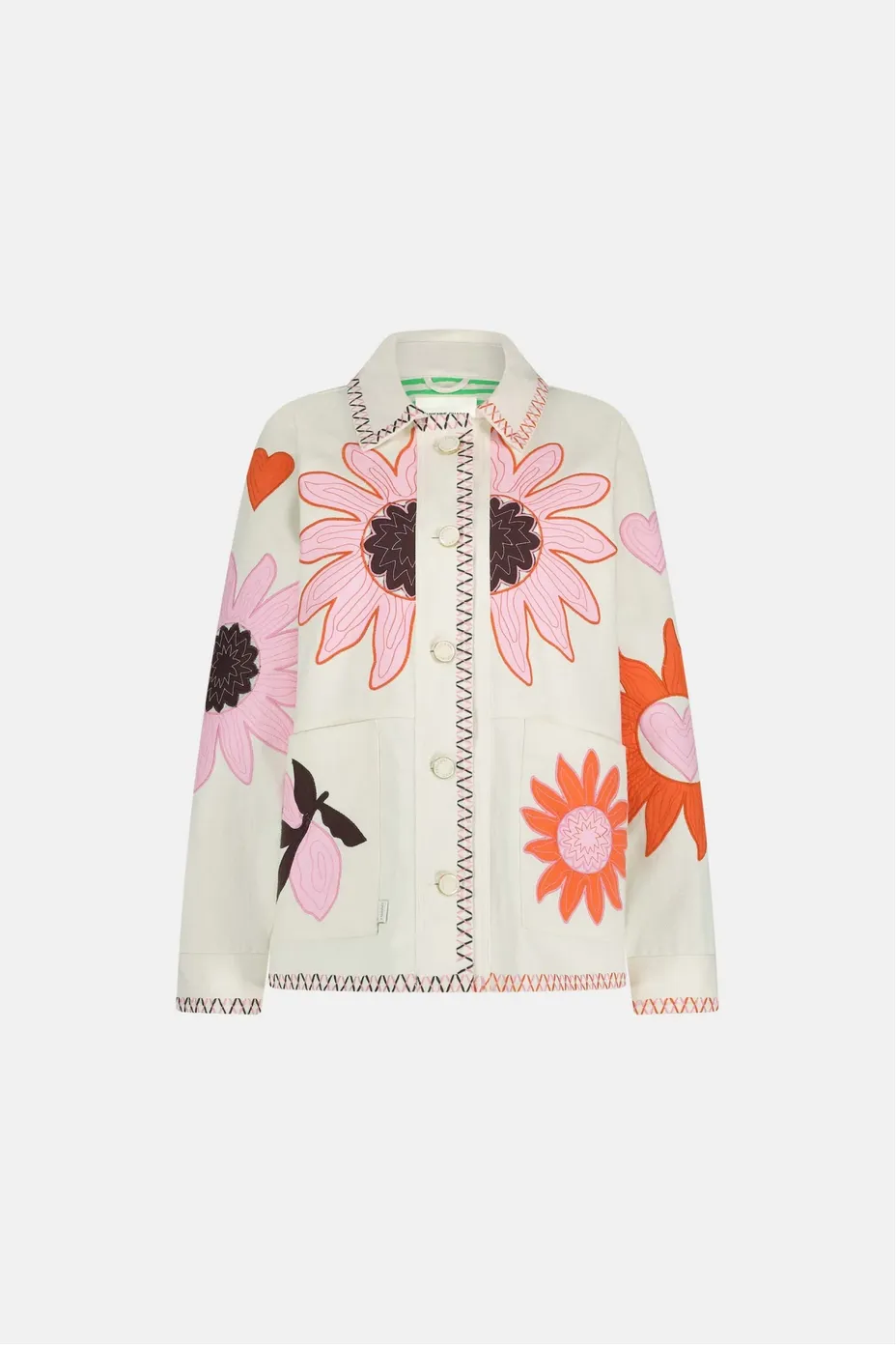 Elody Jacket - Warm White/Floral