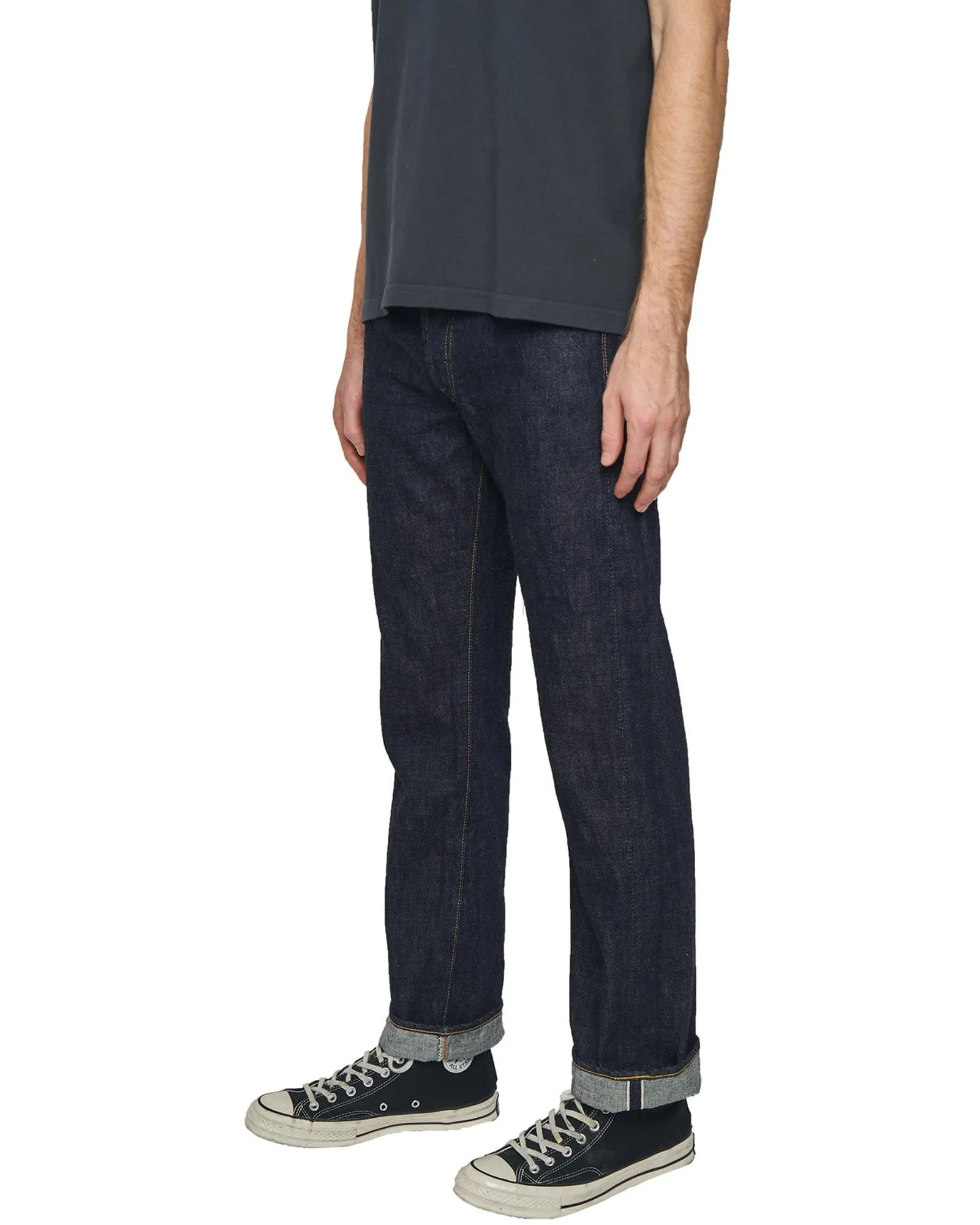 Fullcount 1108W 13.7oz Selvedge Slim Straight Mens Jeans - Indigo Onewash