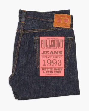 Fullcount 1108W 13.7oz Selvedge Slim Straight Mens Jeans - Indigo Onewash