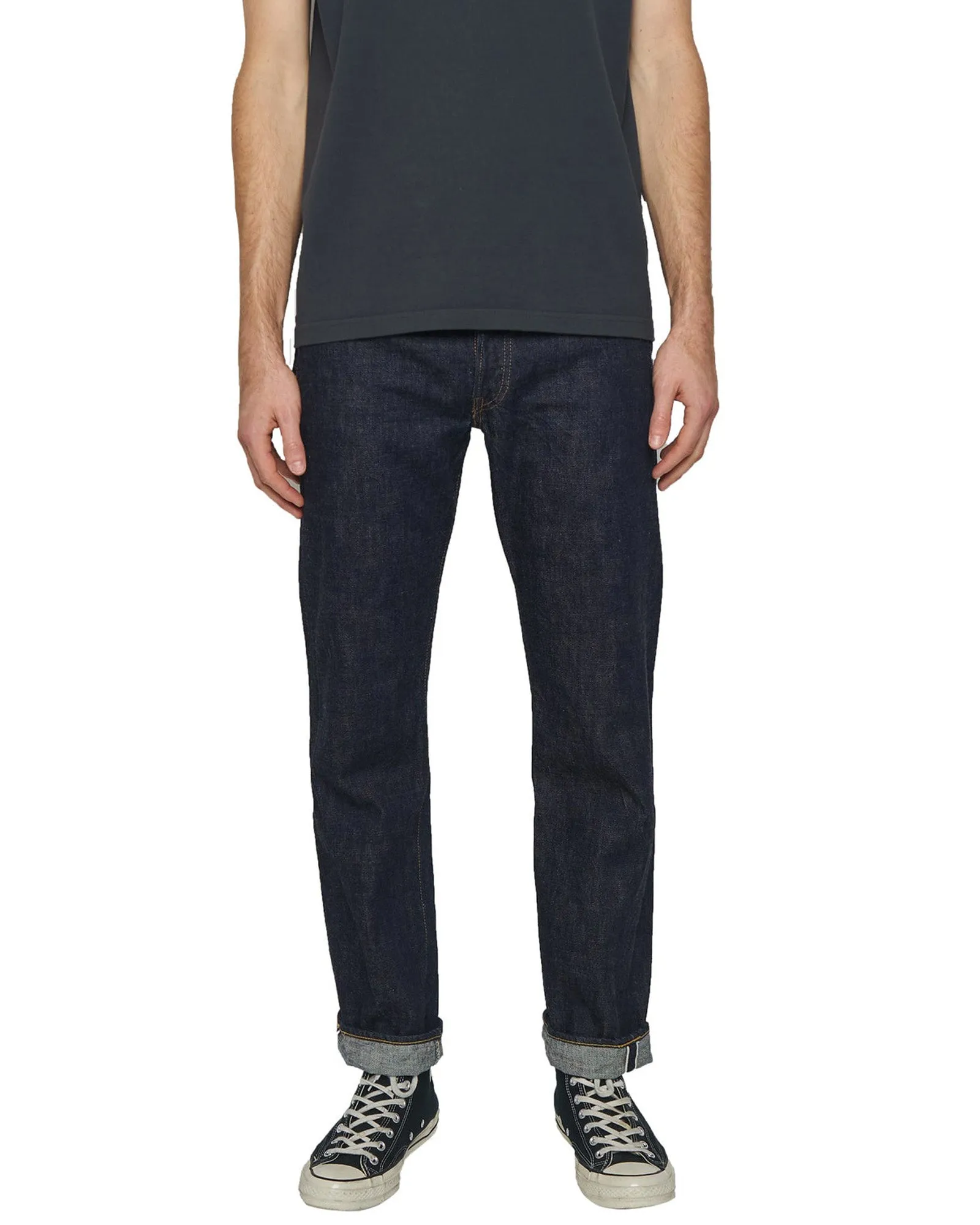 Fullcount 1108W 13.7oz Selvedge Slim Straight Mens Jeans - Indigo Onewash