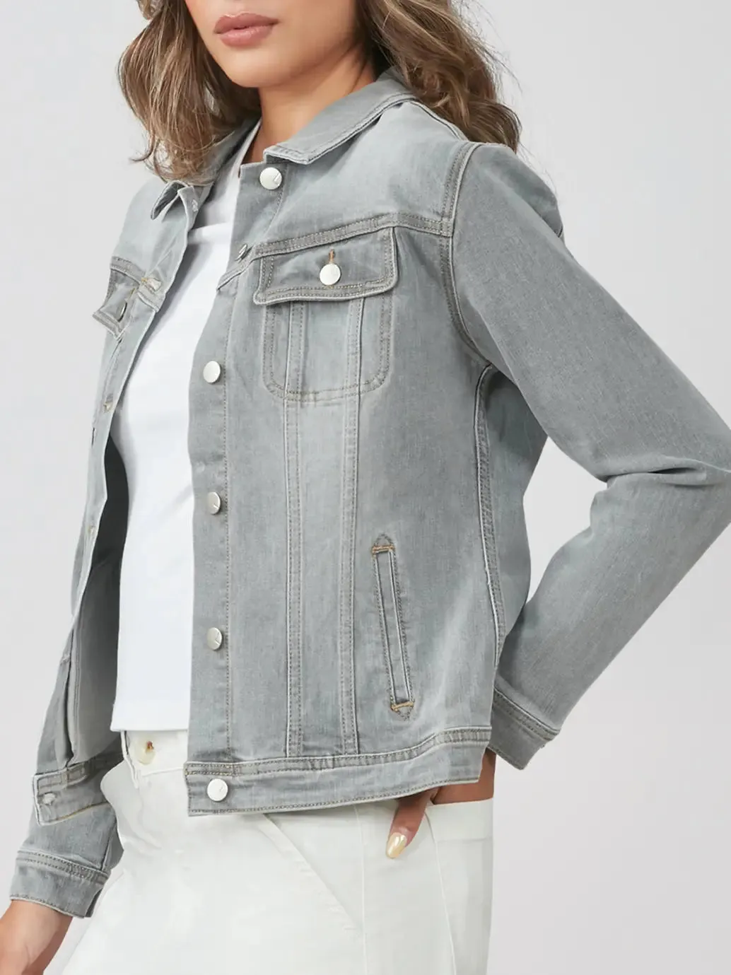 Gabriella Mid Ash Denim Jacket