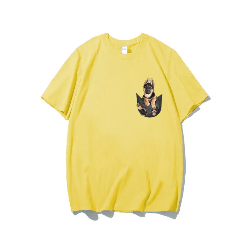 German Shepherd in Pocket Classic T-Shirt