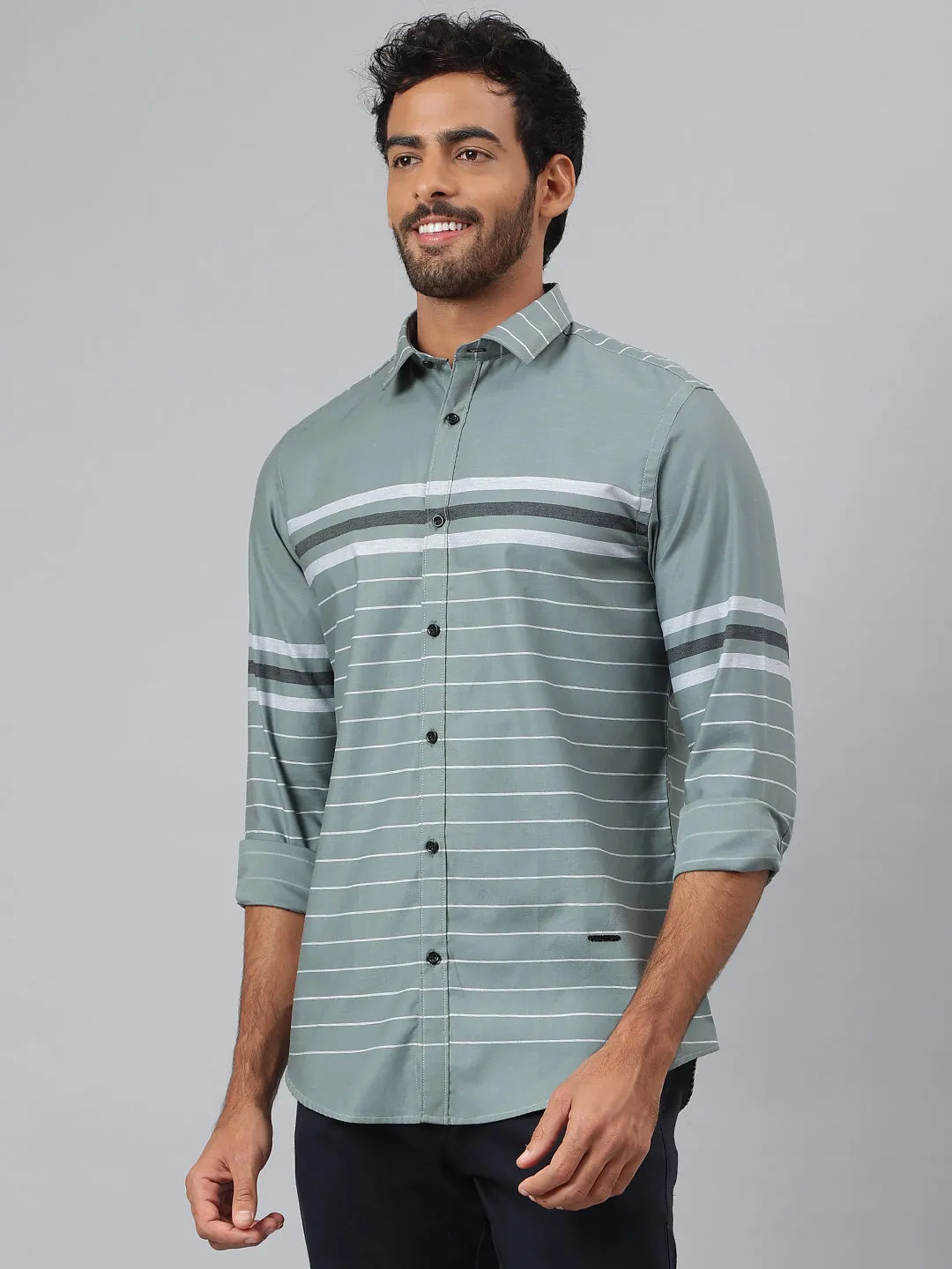 Grey Pannel Shirt
