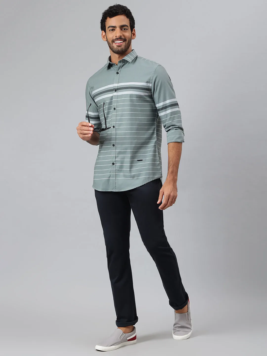 Grey Pannel Shirt