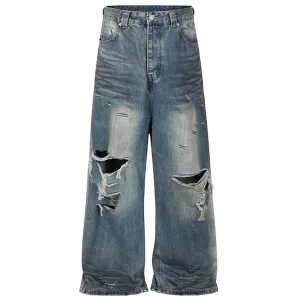 Grunge Revival Denim Flares Jeans