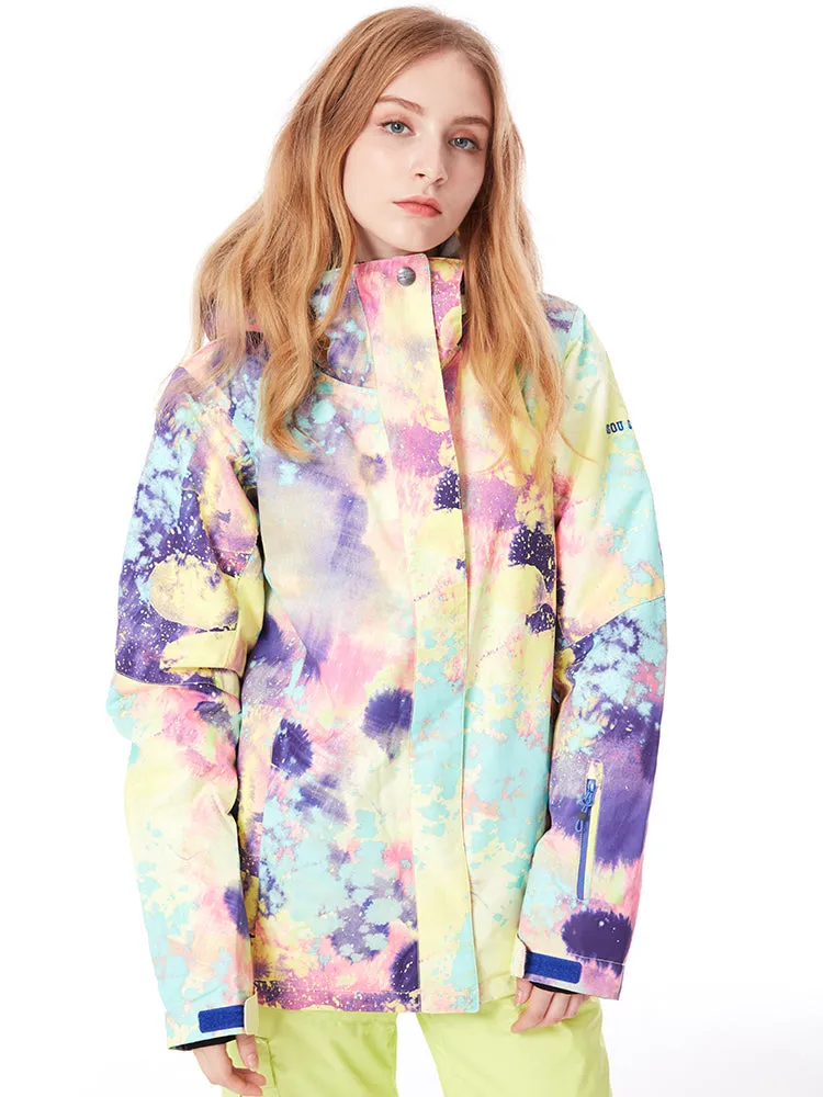 Gsou Snow Women's Colorful Windproof Waterproof Warm Ski Snowboard Jacket