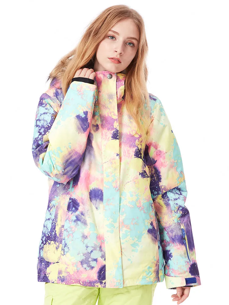 Gsou Snow Women's Colorful Windproof Waterproof Warm Ski Snowboard Jacket