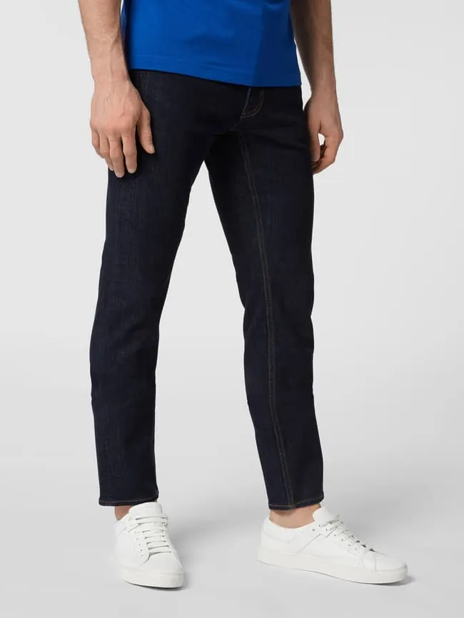 High Stretch Straight Fit Jeans, Chuck - Hi Flex Brax, Navy