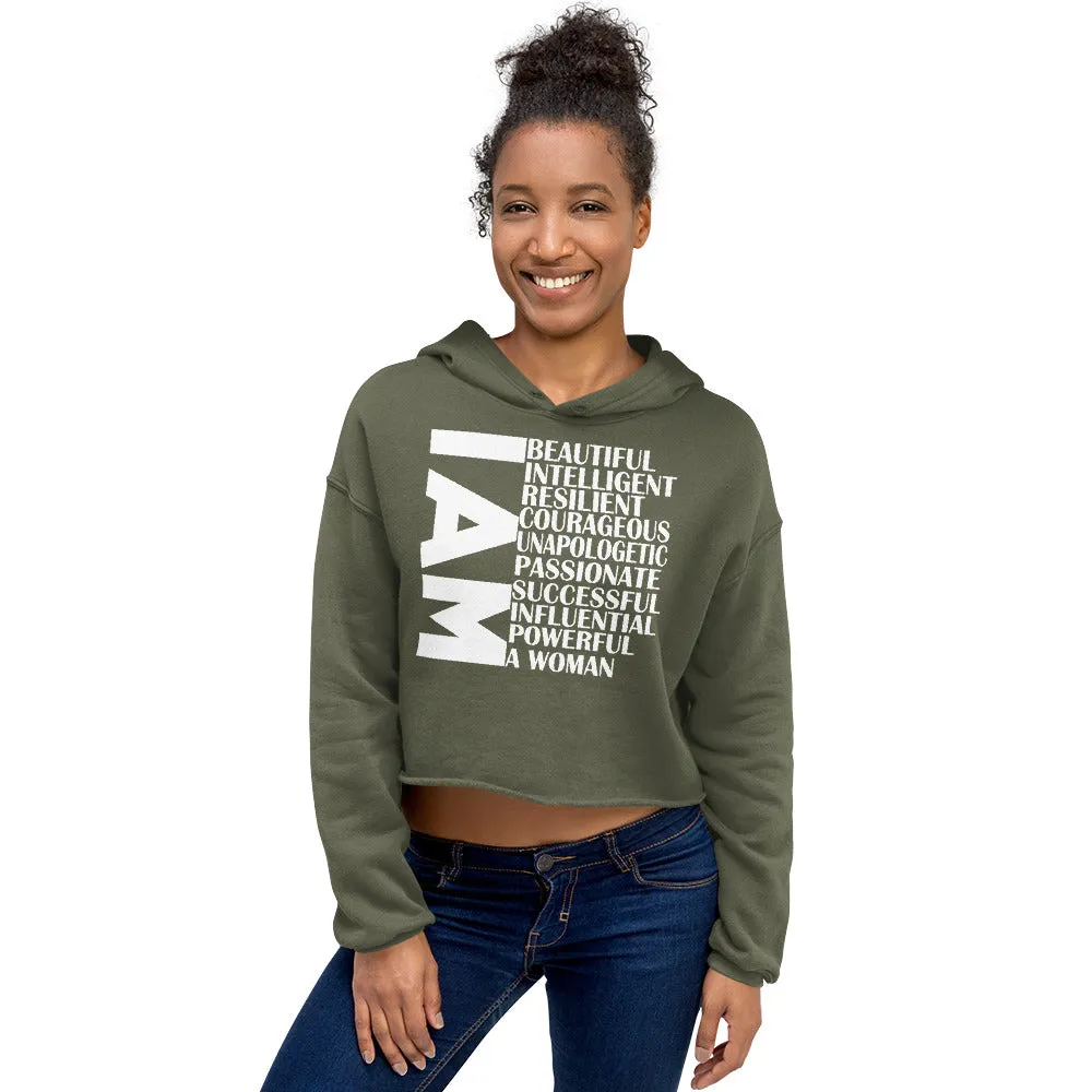 I AM: Crop Hoodie