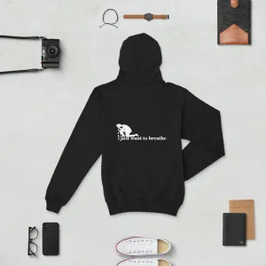 I Just Want To Breathe Hoodie w/White Tears  Liberty Dallas Collection