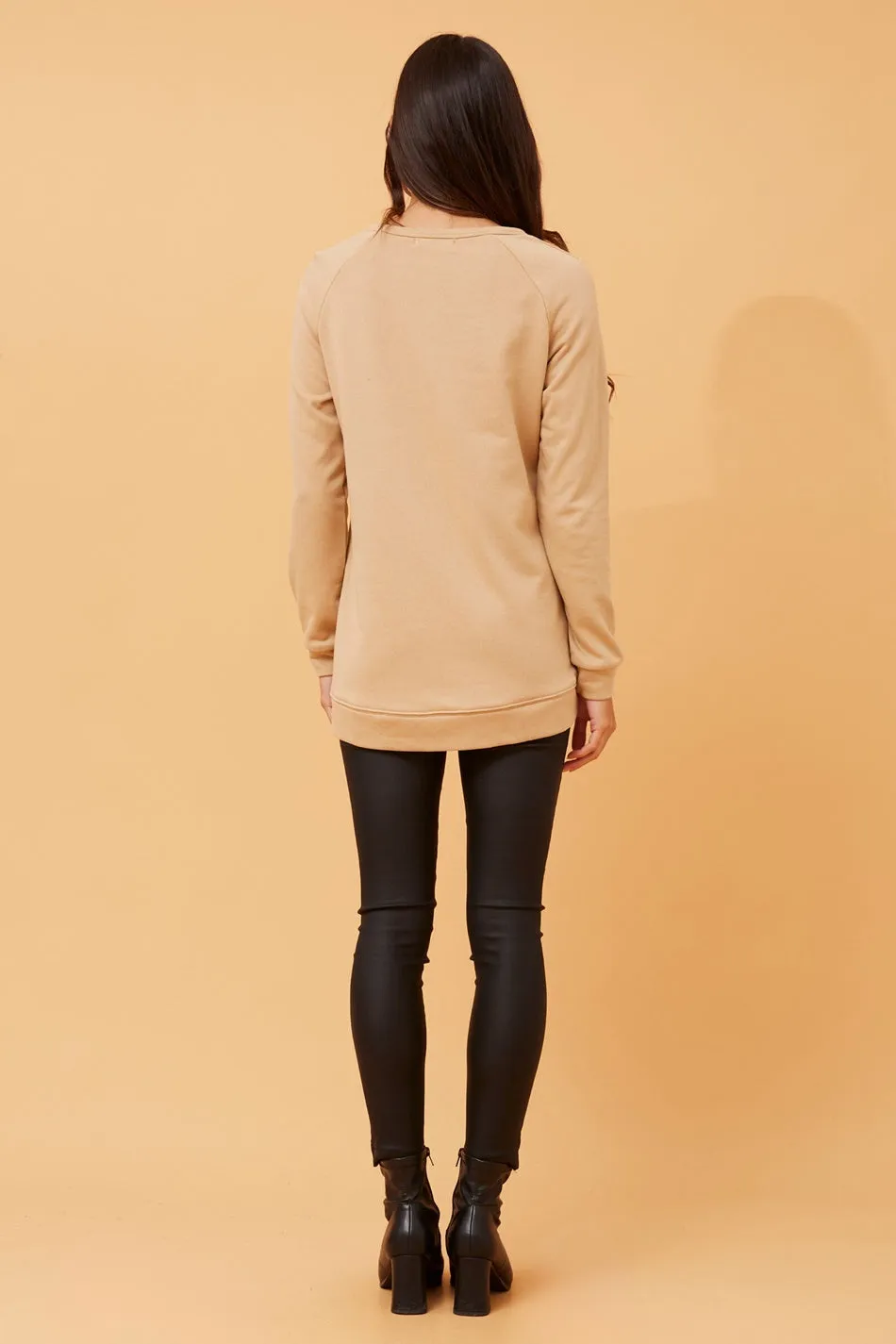 JADORE SEQUIN GRAPHIC JUMPER