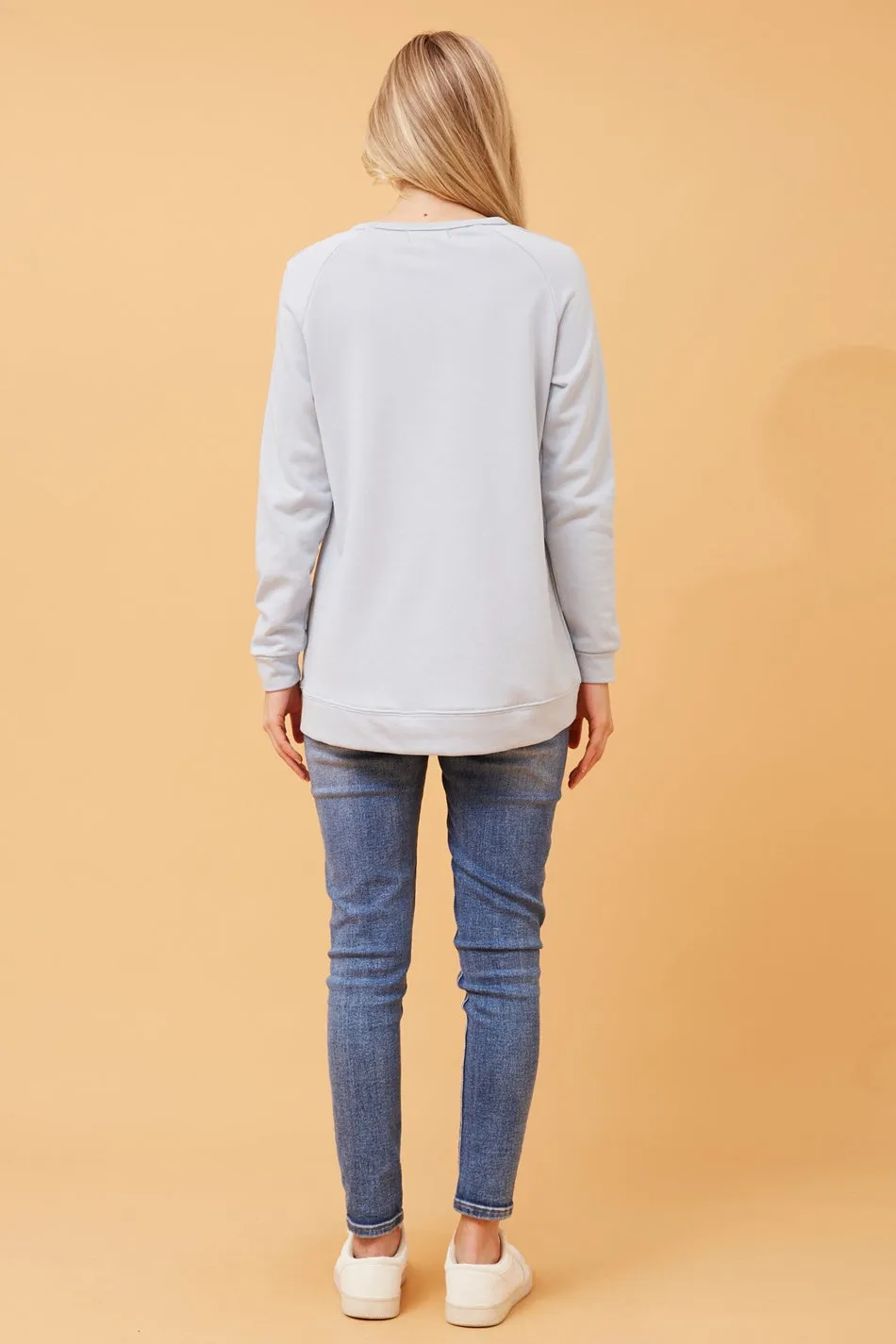 JADORE SEQUIN GRAPHIC JUMPER