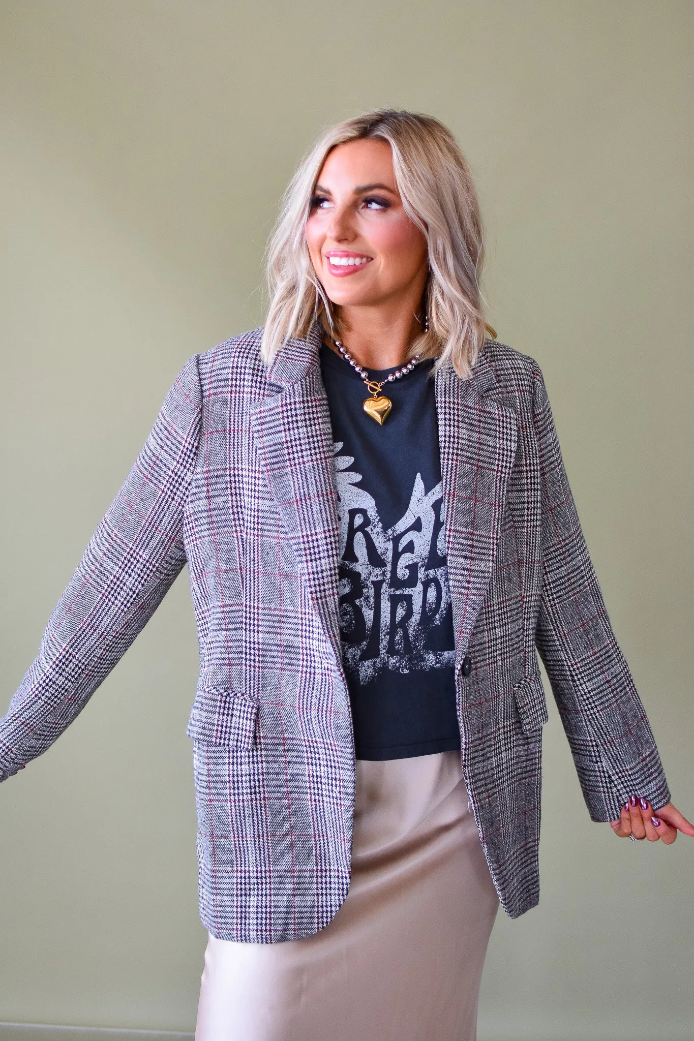 Jaq Plaid Blazer