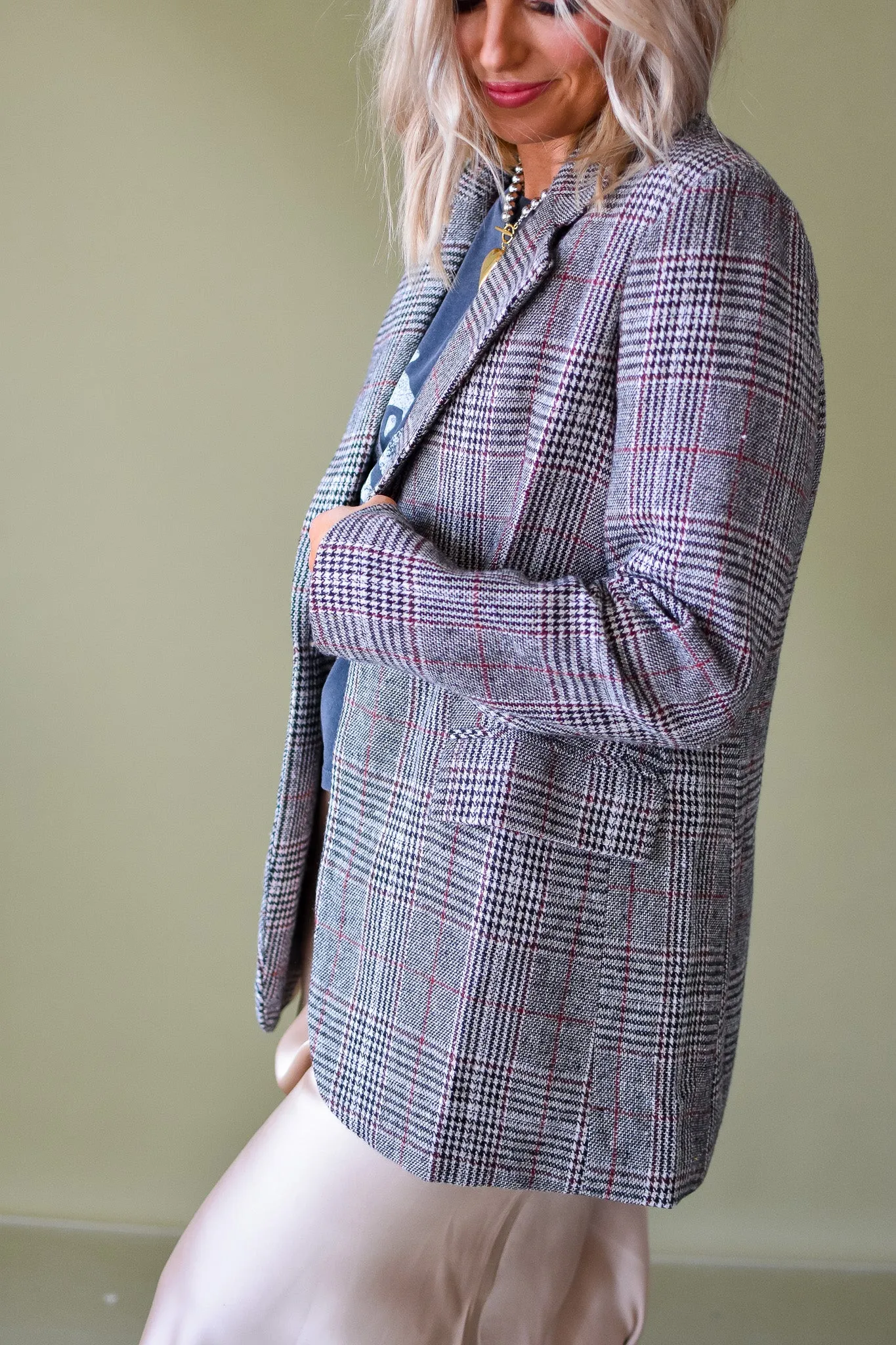 Jaq Plaid Blazer