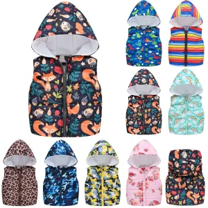 Kids Boys/Girls Cartoon Print Sleeveless Vest