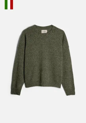 Knit Violet CRD Ivory - Olive Green Knitted Cardigan Violet CRD