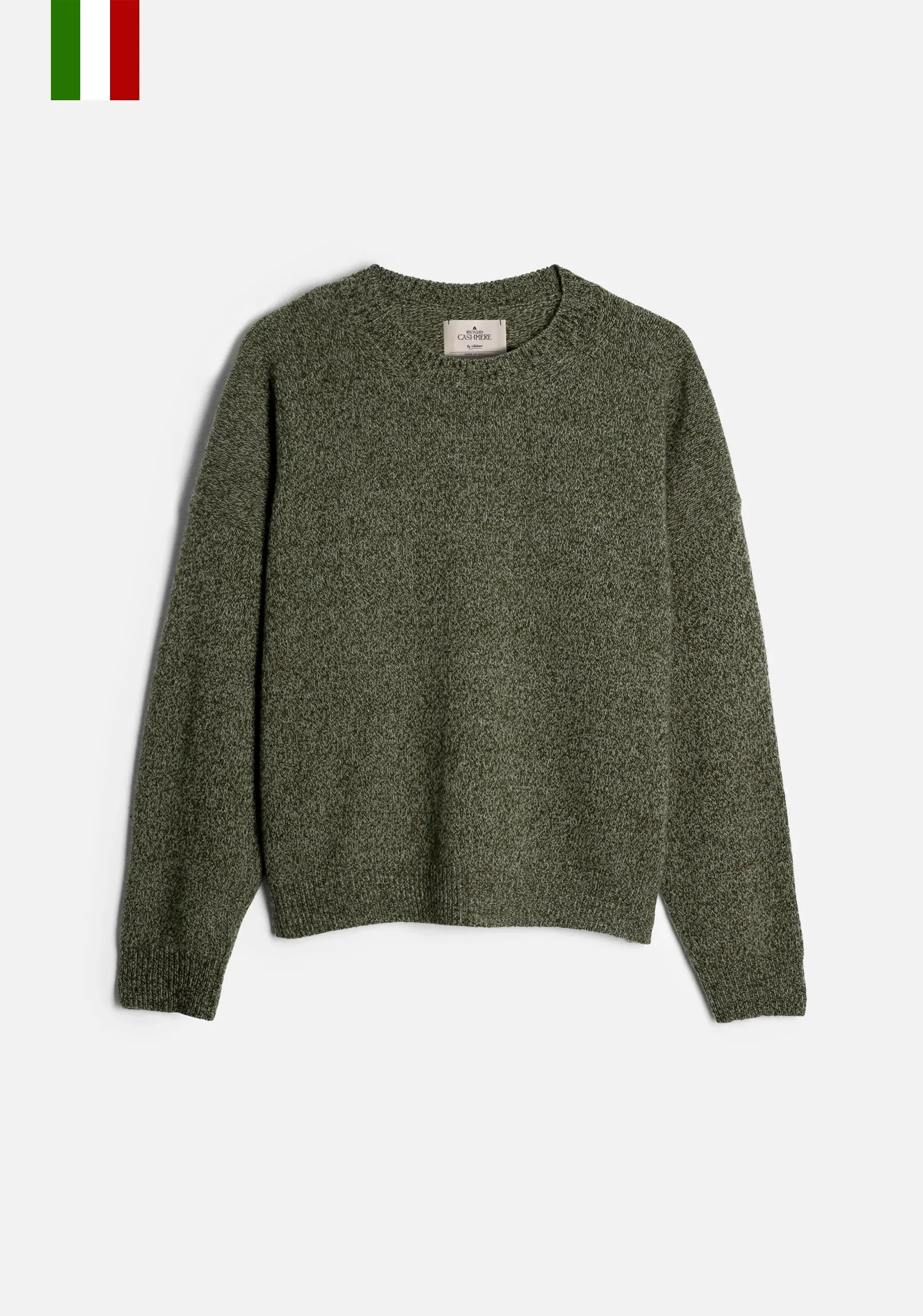 Knit Violet CRD Ivory - Olive Green Knitted Cardigan Violet CRD
