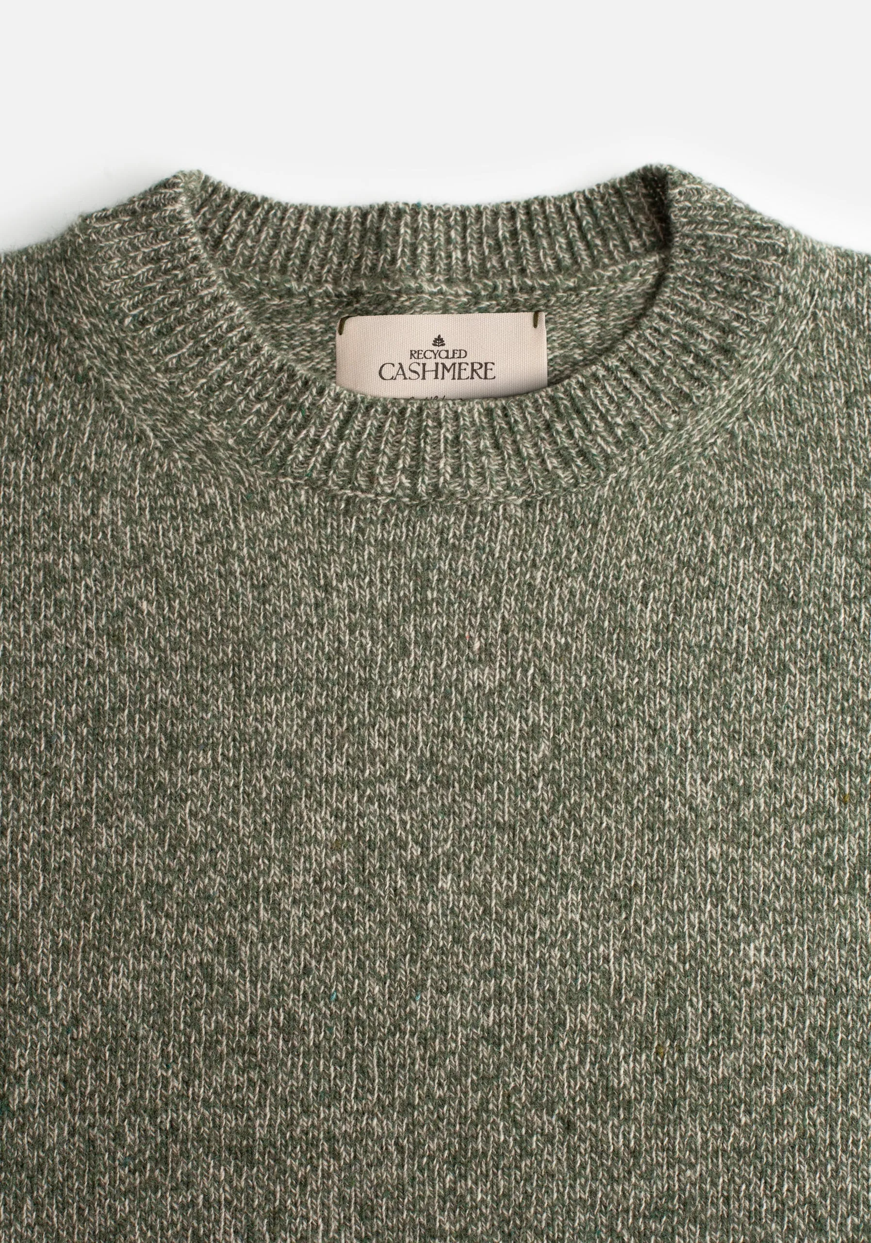 Knit Violet CRD Ivory - Olive Green Knitted Cardigan Violet CRD