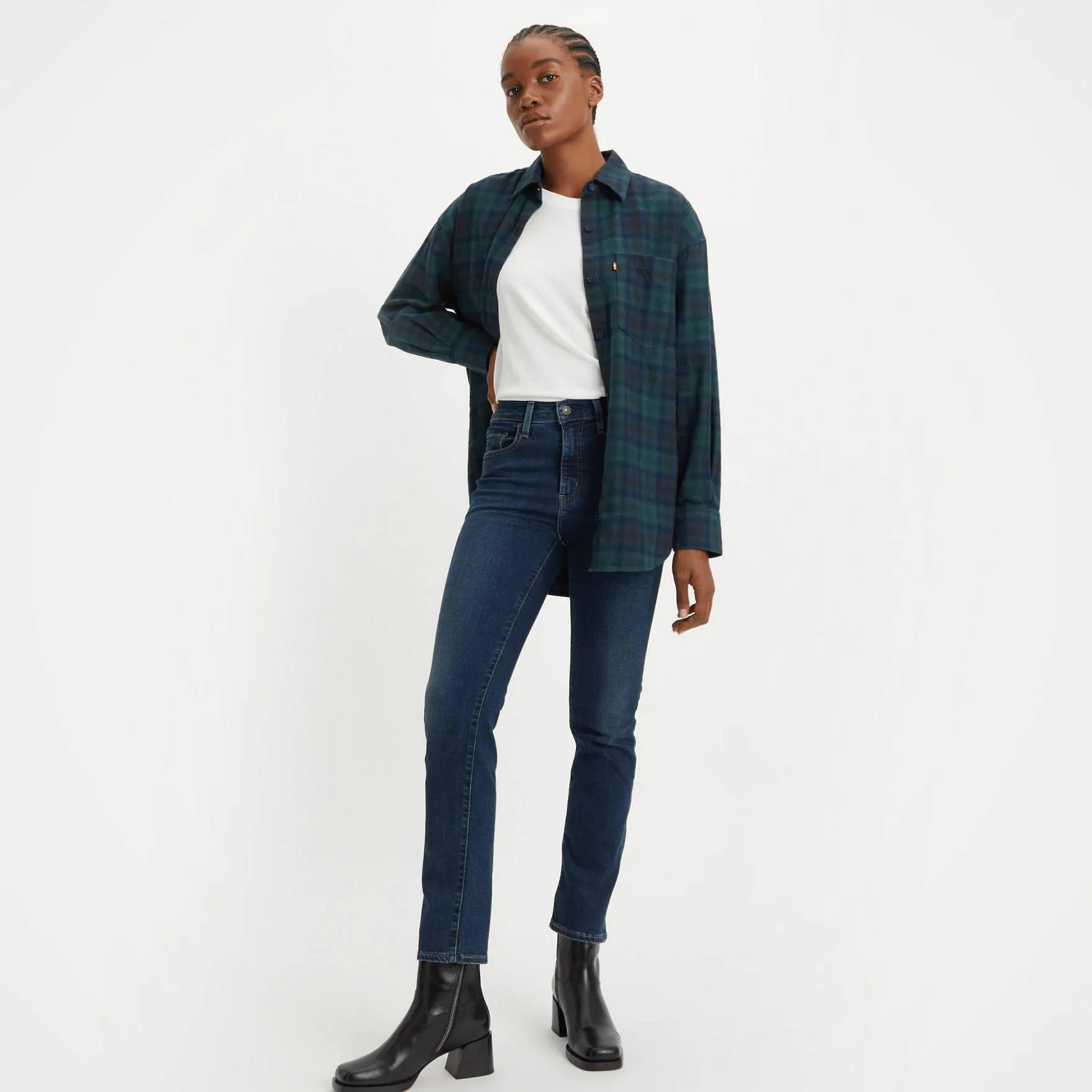 Levi's 724™ High Rise Straight Jeans 30 Length In Blue Swell