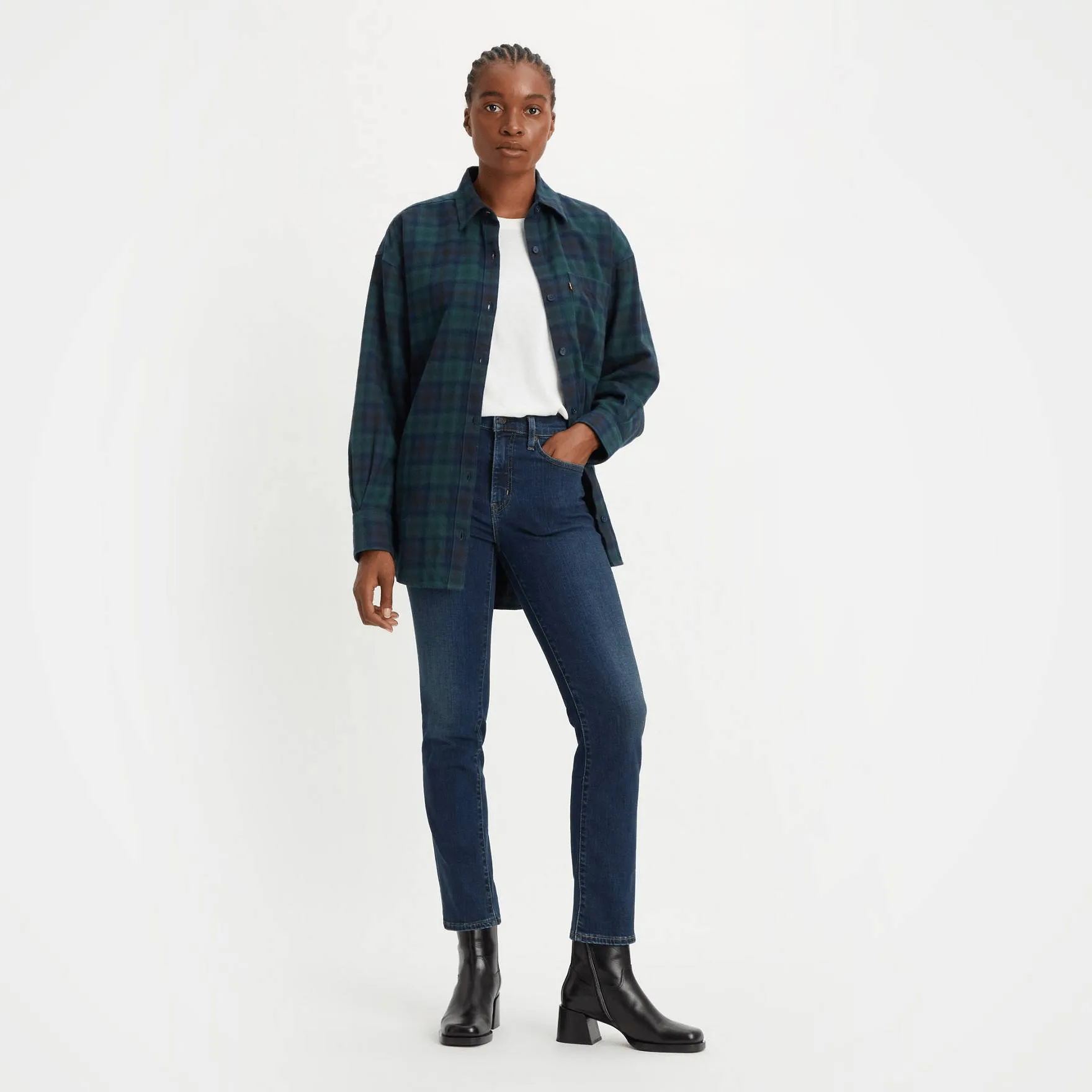 Levi's 724™ High Rise Straight Jeans 30 Length In Blue Swell