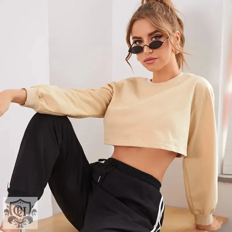 Long Sleeve Cropped Sweater
