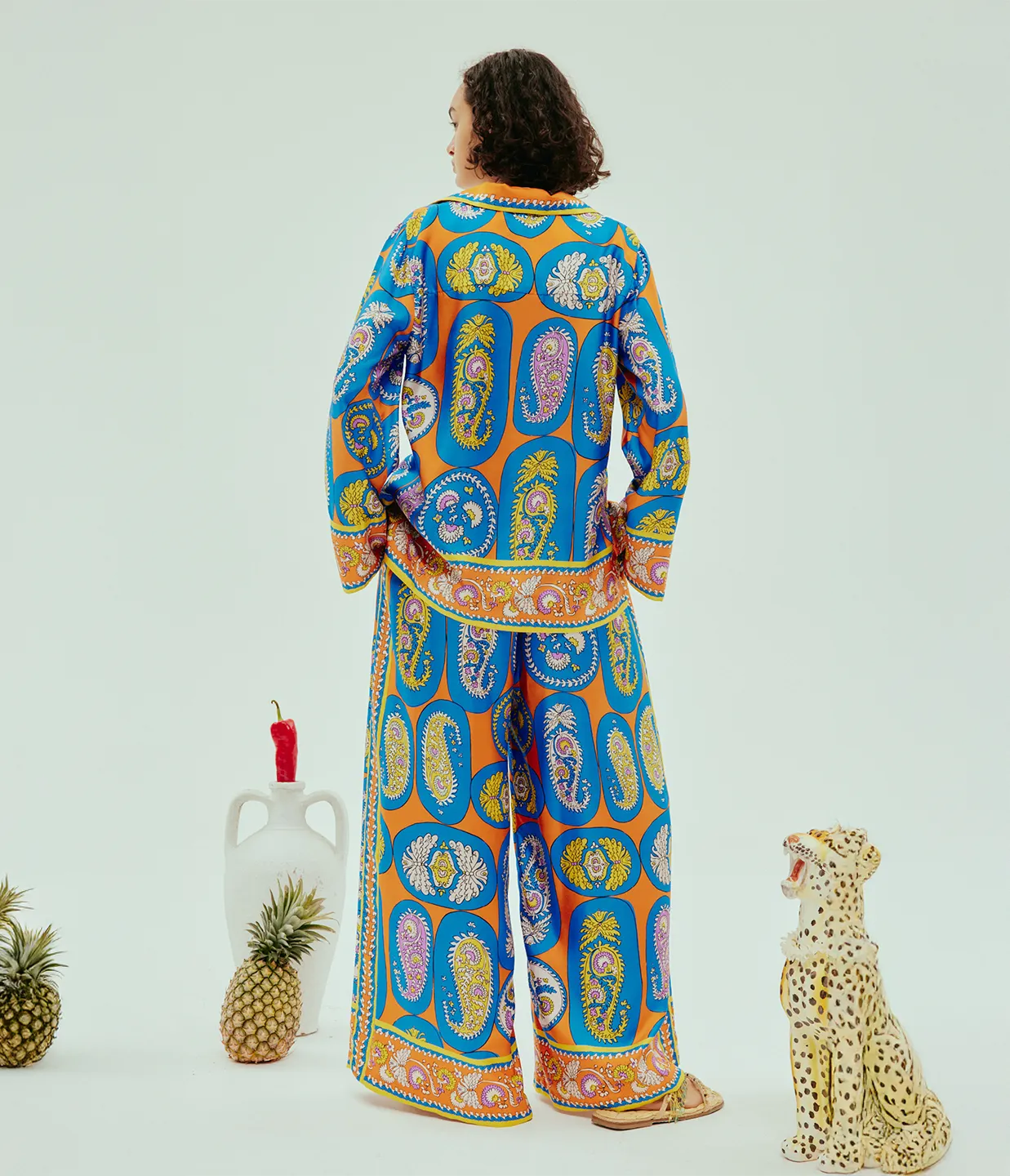 Luis Pants in Tangerine
