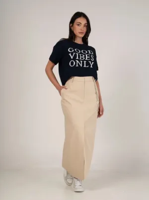 Max Mila Beige Stara Skirt