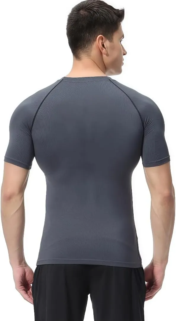 Men's Quick-Dry Workout T-Shirt,Breathable Gym and Running Tee for Basketball and Summer Sports
